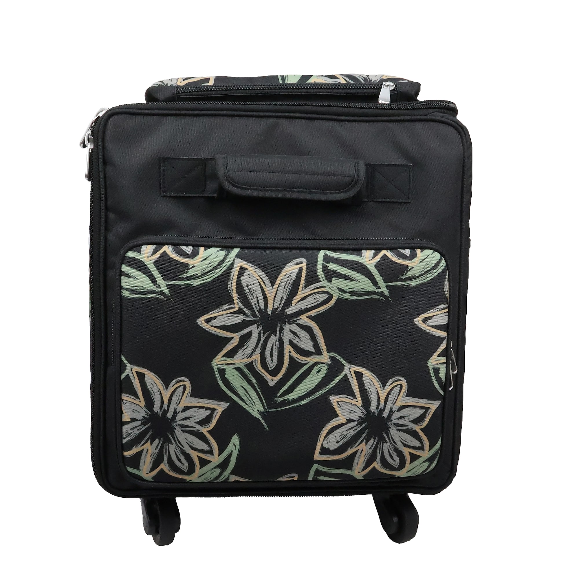 Everything Mary Floral Design Jumbo Rolling Craft Tote